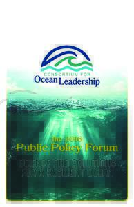a  Welcome to the Consortium for Ocean Leadership’s