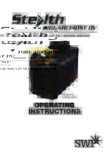 DIGI-ARC140ST DV IGBT INVERTER • DC MMA / LIFT TIG • WELDING MACHINE Part NoSuitable for 110V or 240V