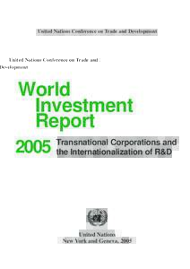 WORLD INVESTMENT REPORT 2005 WIR 2005 UNCTAD/WIR/2005