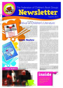 The Federation of Children’s Book Groups  Newsletter Autumn 2013