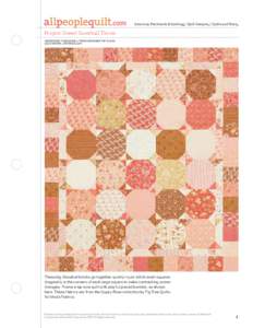 American Patchwork & Quilting | Quilt Sampler | Quilts and More  Project: Sweet Snowball Throw Inspired by “Dodge Ball” from Designer Pat Sloan Quiltmaker: Jan Ragaller