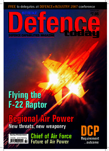 FREE to delegates at DEFENCE+INDUSTRY 2007 conference  Defence July/August[removed]
