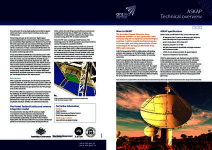 Technology / Mid West / Australian Square Kilometre Array Pathfinder / Square Kilometre Array / Australia Telescope National Facility / Beamforming / Boolardy / Array / Antenna / Radio telescopes / States and territories of Australia / Western Australia