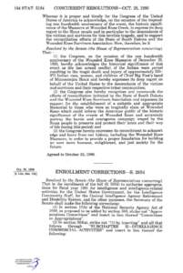 104 STAT[removed]CONCURRENT RESOLUTIONS—OCT. 26, 1990 Whereas it is proper and timely for the Congress of the United States of America to acknowledge, on the occasion of the impending one hundredth anniversary of the ev