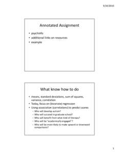 [removed]Annotated Assignment • psychinfo • additional links on resources • example