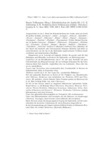 Plekos 7,2005,7–9 – http://www.plekos.uni-muenchen.de/2005/rvollkommer2.pdf 7  Rainer Vollkommer (Hrsg.): K¨ unstlerlexikon der Antike Bd. 2: L–Z, Addendum A–K. Redaktion Doris Vollkom-mer-Gl¨okler. M¨ unchen/