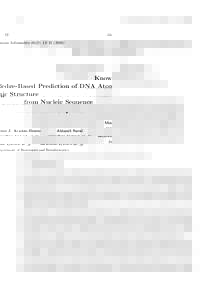 12  Genome Informatics 16(2): 12–Knowledge-Based Prediction of DNA Atomic Structure from Nucleic Sequence