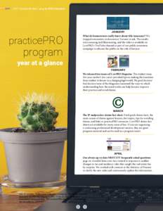 2017 Annual Review / practicePRO initiative  practicePRO program