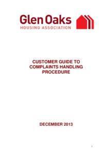 Microsoft Word - Customer leaflet on Complaints Handling Procedure Dec 2013
