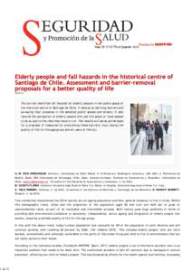 1 de 21  Third Quarter 2015 Safety This article identifies fall hazards for elderly people in the public space of