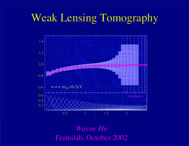 Weak Lensing Tomography0.6