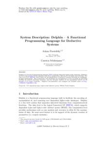 Type theory / Logic in computer science / Lambda calculus / Dependently typed programming / Subroutines / Combinatory logic / Higher-order abstract syntax / Twelf / Dependent type / Parameter / Logical framework / Fixed-point combinator