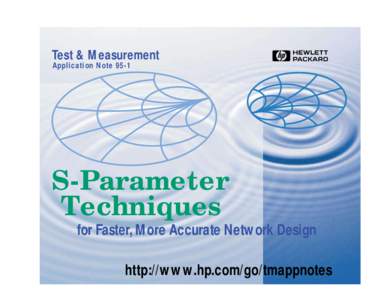 Test & Measurement Application Note 95-1 H  S-Parameter