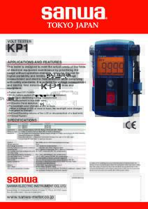VOLT TESTER  KP1 APPLICATIONS AND FEATURES