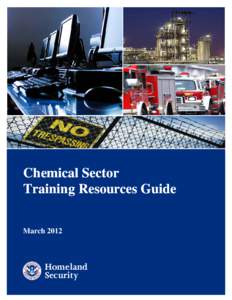 Chemical Sector Training Resources Guide