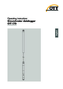 English  Operating instructions Groundwater datalogger OTT CTD