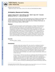 NIH Public Access Author Manuscript Support Care Cancer. Author manuscript; available in PMC 2011 October 1. NIH-PA Author Manuscript