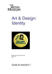 Art & Design: Identity Badge of the Anti-Apartheid Movement Great Britain 1984