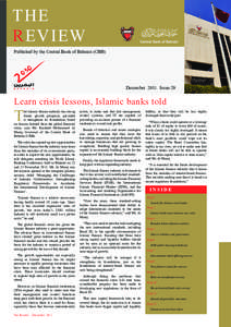 THE REVIEW Published by the Central Bank of Bahrain (CBB) December 2011 Issue 29