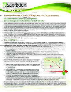 Sandvine Fairshare Traffic Management for Cable Networks All cable networks experience congestion. Do you manage your network fairly and effectively? Users’ bandwidth demands on cable networks are growing rapidly, with