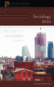 Sociology 2016 press.princeton.edu  3