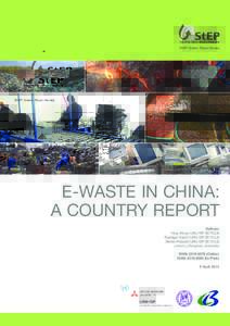   StEP Green Paper Series E-waste in China: A country report