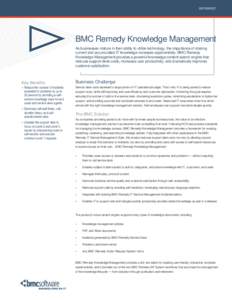 BMC Remedy Action Request System / BMC Software / Software / Information technology management / Remedy / Business process management / Information technology / Fusion Business Solutions / Remedy Corporation