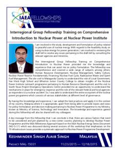Foreign relations / Law / International relations / Nuclear proliferation / Energy conversion / Nuclear power / International Atomic Energy Agency / Nuclear and radiation accidents and incidents / Nuclear Knowledge Management
