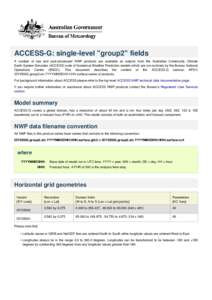 ACCESS-G: single-level 