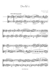 Dúo N° 2 Bernhard Crusell[removed]Allegro agitato ma non troppo Clarinete I