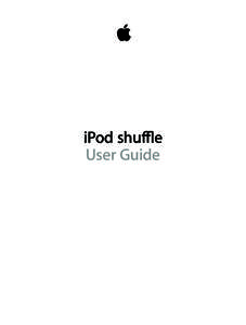 iPod shuffle User Guide Contents  3