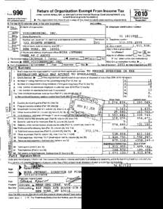 Return of Organization Exempt From Income Tax Form 990 Department of the Treasury Internal Reven ue Service  Under section 501(c), 527, or 4947(a)(1) of the Internal Revenue Code (except black lung