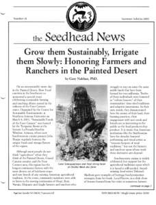 Seedhead News - No. 81, Summer Solstice 2003