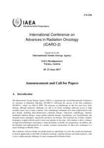 CN-250  International Conference on Advances in Radiation Oncology (ICARO-2) Organized by the