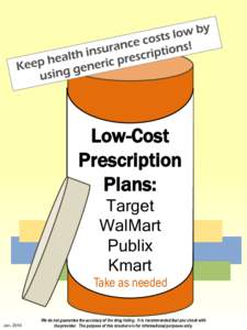 $4 Prescription Plans & FREE Immunizations