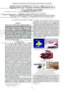 ! ! !  Proceedings of the International Micro Air Vehicle conference and flight competition 2011 summer edition