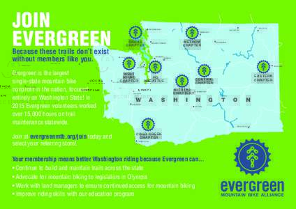 JOIN EVERGREEN Because these trails don’t exist without members like you.  B E L L IN GH A M
