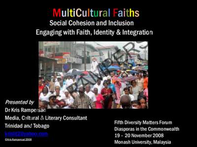 MultiCultural Faiths  D A S R