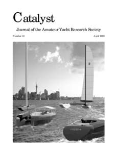 Catalyst Journal of the Amateur Yacht Research Society Number 12 April 2003