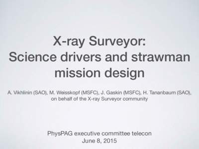 Space observatories / Plasma physics / X-ray telescopes / Radiography / Chandra X-ray Observatory / TRW Inc. / Quasar / X-ray / Intracluster medium / Supermassive black hole / Accretion disk