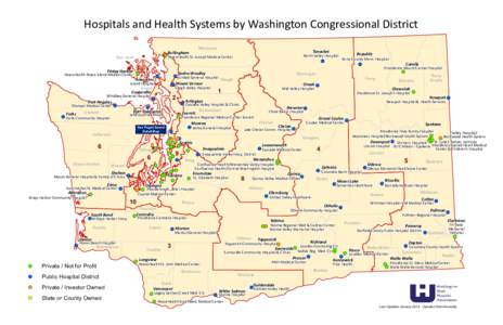 Hospitals and Health Systems by Washington Congressional District  Friday Harbor 2