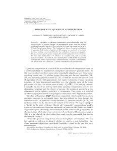 BULLETIN (New Series) OF THE AMERICAN MATHEMATICAL SOCIETY Volume 40, Number 1, Pages 31–38