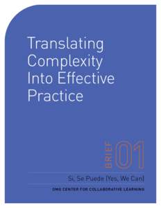 brief  Translating Complexity Into Effective Practice