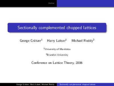 Sectionally complemented chopped lattices