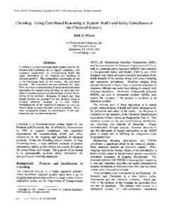 1997-ChemReg: Using Case-Based Reasoning to Support Health and Safety Compliance in the Chemical Industry