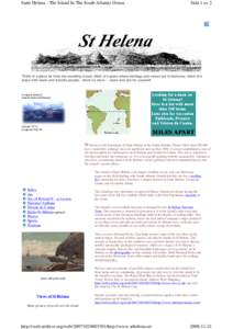 Atlantic Ocean / Tristan da Cunha / Ascension Island / Economy of Saint Helena / Outline of Tristan da Cunha / Outline of Saint Helena / Saint Helena / English language / Saint Helena /  Ascension and Tristan da Cunha