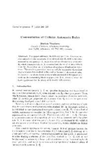 Commutation of Cellular Automata Rules
