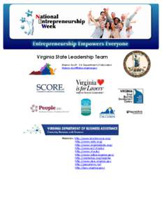 Virginia State Leadership Team Sharon Acuff - VA Department of Education [removed] Weblinks: http://www.bristolscore.org/ http://www.vatc.org/