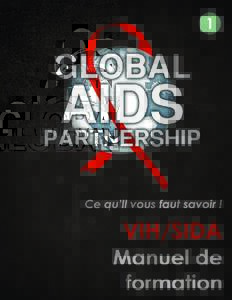MODULE 1—MANUEL DE FORMATION VIH/SIDA  Manuel de formation VIH/SIDA: Ce que vous avez besoin de savoir par Global AIDS Partnership (Partenariat mondial contre le SIDA) JoAnn Butrin, Ph.D. Nancy Valnes, RN, BSN