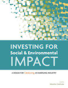 investing for  Social & Environmental